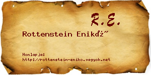 Rottenstein Enikő névjegykártya